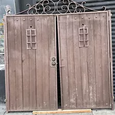 Spanish Style Entry Gates Rustic Reclaimed Wood Gates 84x79