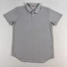 Western Rise Limitless Merino Polo Shirt Mens S Smoke Gray Short Sleeve Travel