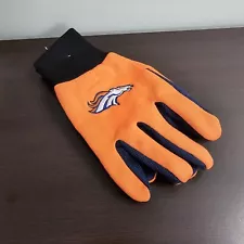 Denver Broncos Utility Gloves Mens Orange NFL Football