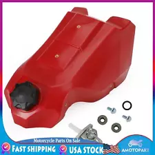 Gas Fuel Tank & Cap & Petcock Kit Red For Honda CR500R 89-01 CR125 CR250 88 89