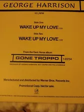 " GEORGE HARRISON. WAKE UP MY LOVE ( PRO-A-1075) PROMO COPY NOT FOR SALE.