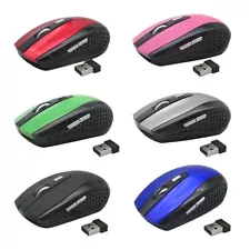 2 Pack 2.4GHz Wireless Cordless Optical Mouse Mice Bulk sale for PC Laptop USB