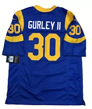 New Rare Vintage Todd Gurley Mens Blue Medium Limited Nike Stitched Jersey NWT