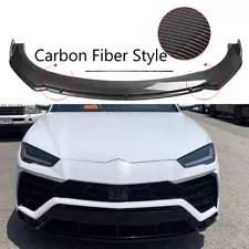 Carbon Fiber Style Front Bumper Splitter Lip Diffuser For 2020 Lamborghini Urus