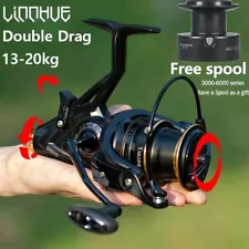 Carp Fishing Reel Strong Double Drag 20kg Carretilha Pesca Free Spare Spool