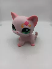 LITTLEST PET SHOP LPS RARE BIG JUMBO 5” PINK Magenta Deco CAT Kitten