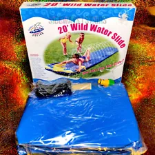 WILD WATER SLIDE 2004 Sofina 20' ft RARE slip n slide inflatable yard toy summer