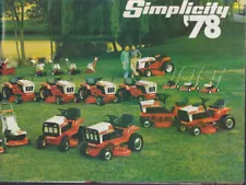 Simplicity Tractor Mower Snow Thrower Tiller sales catalog 1978