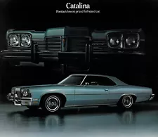 1973 Pontiac Catalina Original Car Dealer Sales Brochure Folder