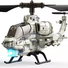 Military Remote Control Helicopter Toy for Boys Girls with Cool Appearance