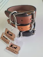 Lancaster Amish Handmade Leather Dog Collars.,;