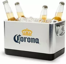 Corona - Mini Stackable Cooler Bucket - Corona Beer Bucket - Stainless Steel