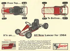 Vintage Beautiful 1960's Rupp Lancer Go-Kart Ad