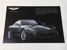 1999 ASTON MARTIN DB7 V12 VANTAGE SALES BROCHURE FLYER W/ SPECS A+ CONDITION