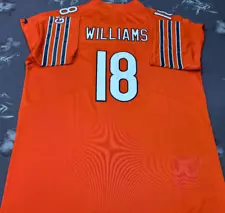 Size XL Caleb Williams #18 Chicago Bears Vapor Orange Jersey.