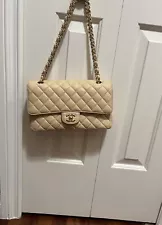 Chanel Classic Double Flap Bag Quilted Caviar Medium