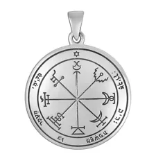 Sterling Silver Seventh Pentacle Jupiter 7th Talisman for Wealth Key of Solomon