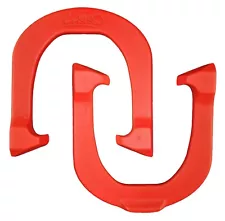 Lasso Pro Professional Pitching Horseshoes- Red, One Pair, Made in USA