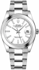 Authentic Rolex Datejust 41 White Dial Mens Casual Watch 126300-0005 For Sale