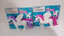 Toy Unicorns, Set of 2 Pink and 2 Purple