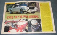 1966 Ford Mustang GT Coupe Vintage Article "This "K" is for Keeps" 271hp K-Code