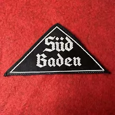 WWII WW2 German Original Scout Youth Sleeve Triangle Patch Sud Baden RZM Tag BDM