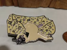 Pug Pin - lazy pug sleeping cute high quality ENAMEL PIN Paris theme bed