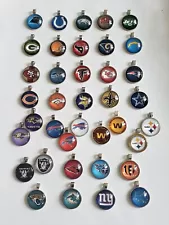 Sale Lot of 2-5pcs Big round shape pendants of NFL Football teams for Neckalce