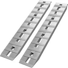 VEVOR 60''x12'' Aluminum Ramps 6500Lbs Car Trailer Truck 1 Pair Ramps Hook end