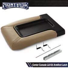 Fit For 1999-2007 Chevy Silverado GMC Pickup Center Console Lid Repair Kit Beige