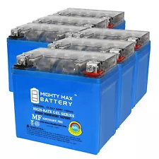 Mighty Max YTZ7SGEL 12V 6AH GEL Battery Replaces Honda 90 EZ90 Cub 91-96 - 6Pack