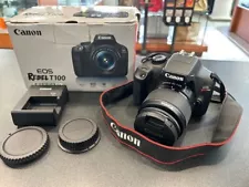 CANON EOS REBEL T100 W/ EFS 18-55MM LENS (CCS037129)