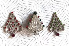 SALE Lot of 3 pc. Vintage Rhinestone Pins/Brooches - FREE SHIPPING