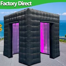 LED 360 2 Doors Photo Booth Enclosure Inflatable Backdrop Inflatable Photo Booth