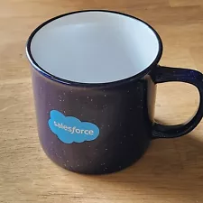 Salesforce Sales Cloud Blue & White Mug 12 oz 3.5” Tall Cup