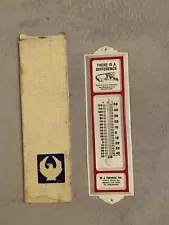 Metal Advertising Thermometer Farm Equipment-Brush Shredders NOS W/box.