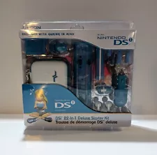 DSi 22-In-1 Deluxe Starter Kit - for Nintendo DS - Blue/Teal - Brand New Sealed