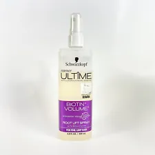 SCHWARZKOPF ESSENCE ULTIME BIOTIN VOLUME Root Lift Spray Fine & Limp Hair Used