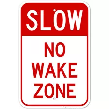 no wake zone sign for sale