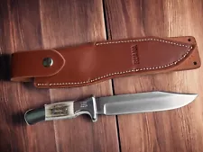 Fixed Blade Ruana Knife 25AC 6" Custom Workman with Sheath/Zipper Case DH-2166