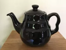 Black Clay Teapot (Brown Betty Style) INTENDED FOR DECORATIVE USE ONLY