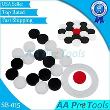 Carrom Board Plastic Coins with Strikers (Good for Large Size Boards) SB-015