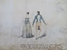 Men's & Women's Fashion Regency Britain Dress c. 1810 humor costume art work