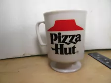 Vintage Pizza Hut Restaurant Plastic Promo Footed Coffee Cup Mug