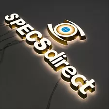 custom led sign for business, led logo sign, commercial signs near me, logo sign