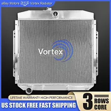 3 Row Aluminum Radiator for 1957-1960 Ford F-100 Truck Chevy V8 Engine 1958 1959 (For: 1958 Ford)