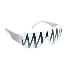 Macho Man White Shark Teeth Sunglasses Randy Savage Costume Wrestler Party WWF