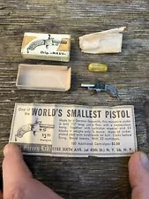 Antique Original Orig. Maus Germany Pin Cap Gun w/ Original Box + Cartridges NOS