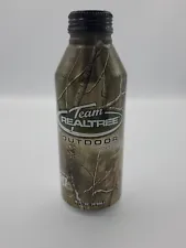 2006 Team Realtree Outdoor Energy Drink AP HD Camo Empty 16oz Aluminum Bottle