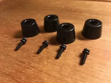 (4)Rubber Feet W/Screws Parts-Vintage Amplifier Stereo Equipment/ McIntosh/MA MC